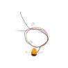 Gyrophare orange LESU S-1302-B Ø11.5mm - Cabochon à sommet arrondi