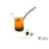 Gyrophare orange LESU S-1302-A Ø11.5mm - Cabochon à sommet plat