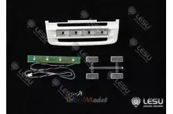 Calandre basse de Scania avec projecteurs LESU S-1202 pour camion Tamiya