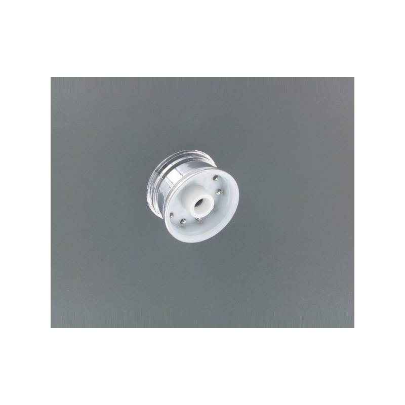 Paire de jantes larges en plastique chromé pour remorques 1/14 - Carson 500907055