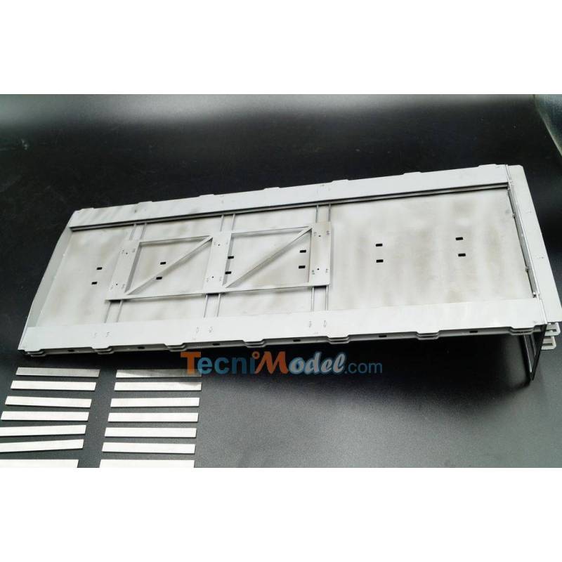 Plateau en acier inoxydable pour porteur ou remorque 1/14 - Scale Parts SP-03-01-021