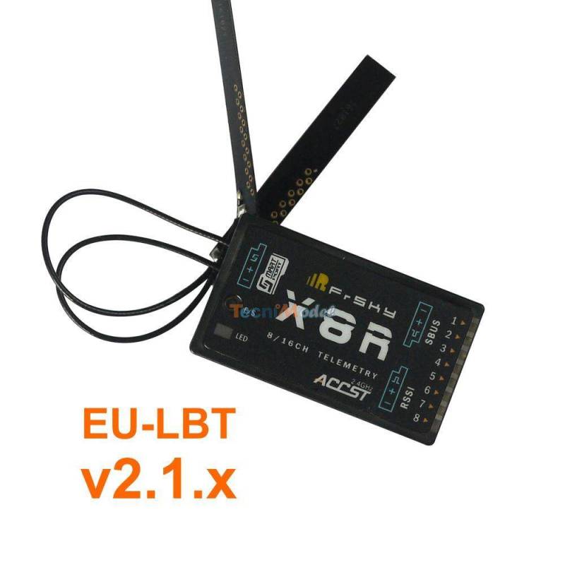 FRSKY X8R EU-LBT 8/16-channel 2.4 Ghz v2.1.x receiver