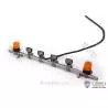 Rampe de projecteurs et gyrophares oranges pour camion Tamiya LESU S-1300