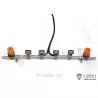Rampe de projecteurs et gyrophares oranges pour camion Tamiya LESU S-1300