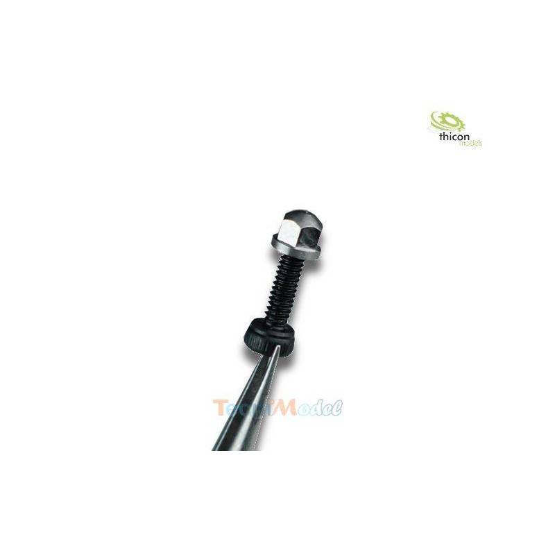 Lot de 20 vis M2x8 et écrous borgne 3mm THICON MODELS 50267