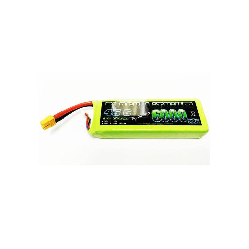 Black Lithium 6000mAh 45C 3S Accu Lipo 11.1v (Prise XT60)