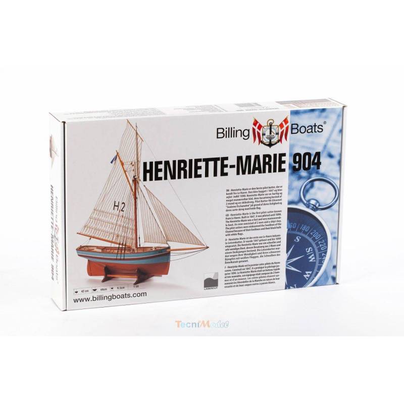 Henriette Marie Pilot Cutter 1/50 kit by BILLING BOATS