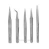 Lot de 5 Pinces Brucelles en Inox