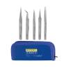 Lot de 5 Pinces Brucelles en Inox