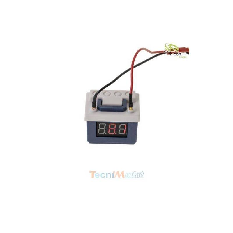 Batterie de voiture factice avec controleur Lipo