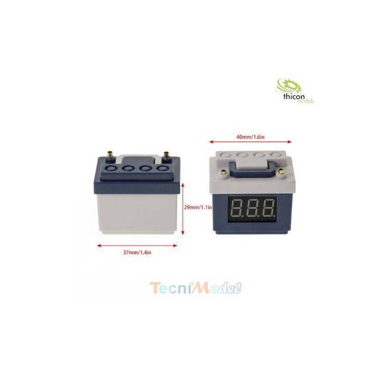 Batterie de voiture factice avec controleur Lipo