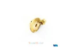 Couple conique en laiton 15t/45t module M0,5 - VEROMA 237280
