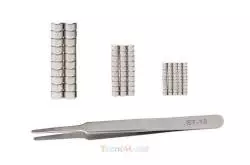 Lots de 100 mini-aimants avec pince brucelle KRICK 492419 / Modelcraft PMT1000