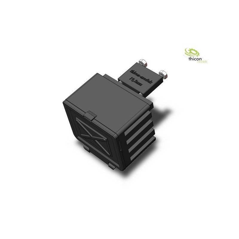 Side box with support for trucks and trailers
