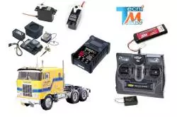 Camion Tamiya Globe Liner avec module lumières et son (Pack Complet)
