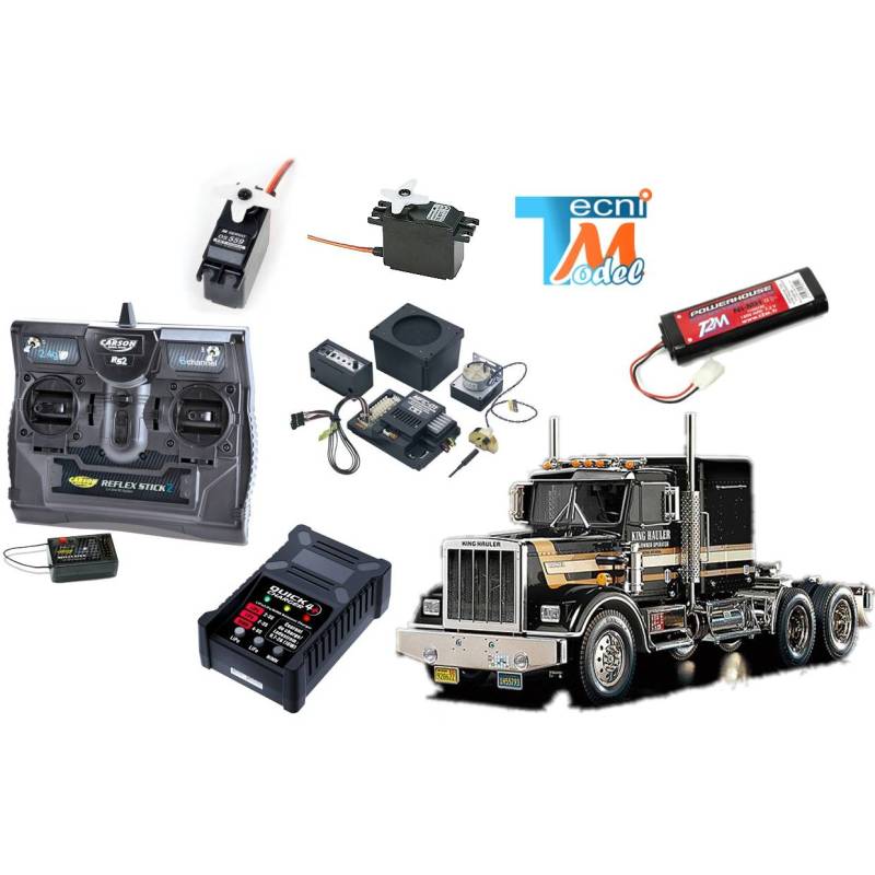 Complete King Hauler "Black Edition" package Tamiya