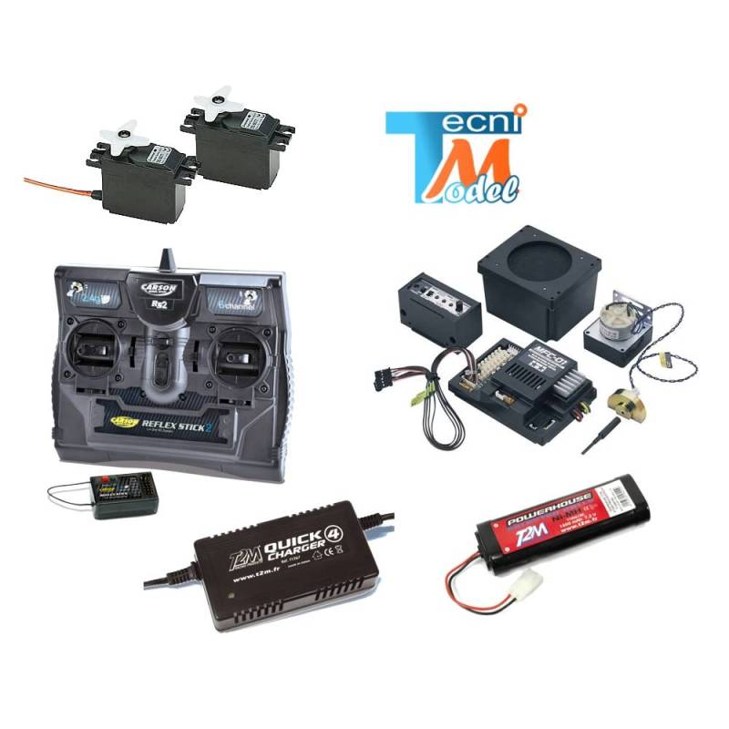 Combo pack Carson Radio with Tamiya MFC-01 Unit for 1/14 Tamiya RC Trucks