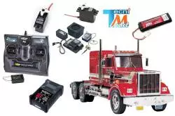 Camion Tamiya King Hauler avec module lumières et son (Pack Complet)