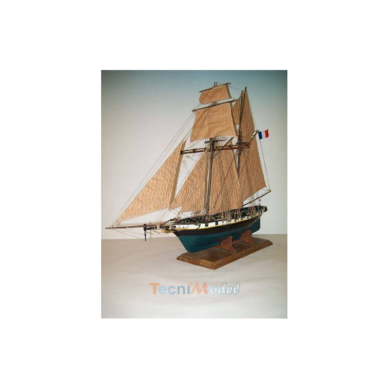 RECOUVRANCE Schooner 1/50 Wooden kit by Soclaine GR1600