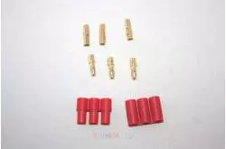 Connecteur triple 3.5mm or 1 mâle+ 1 femelle GForce GF1002-001