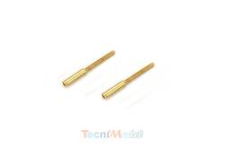 2 Threaded couplers for 1/16" linkage or cable and 2-56 threads - DU-BRO 111