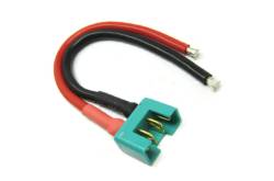 1 Connecteur MPX mâle avec 10cm de câbles silicone 14AWG - ETRONIX ET0623