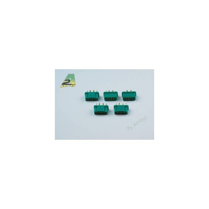 5 Connecteurs OR 6 pôles MPX mâle - A2Pro 14141