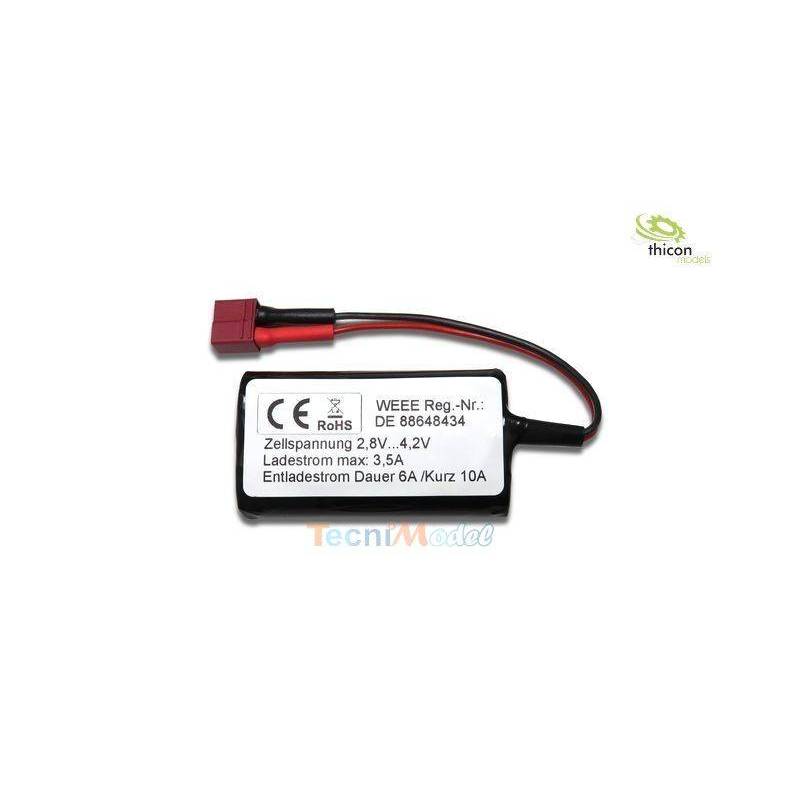 Accu Li-Ion 2S 7.4v 3500mAh prise T-Dean THICON MODELS 70031