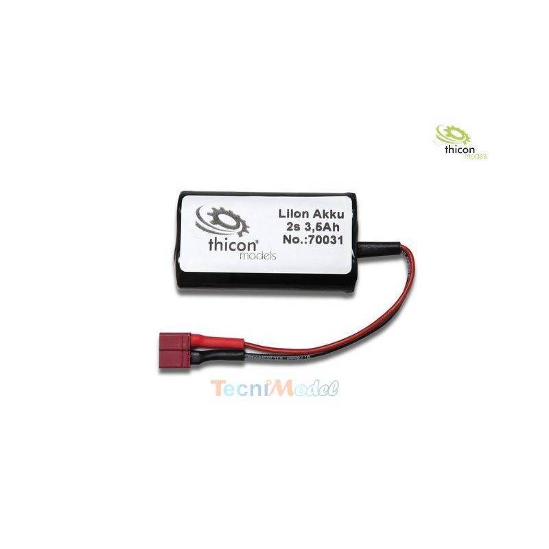 Accu Li-Ion 2S 7.4v 3500mAh prise T-Dean THICON MODELS 70031