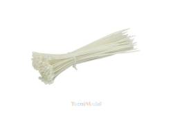 Colliers nylon blanc par 100pcs dimension 202mmx3,5mm