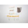 Kit 10 orange rectangular leds 7x2mm 6v 7.2v low luminosity