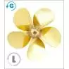 Hélice 5 pales laiton Ø20mm M2 gamme 148 type A Raboesch gauche rb148-42