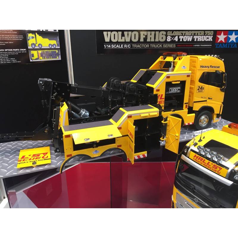 Pack complet Camion Tamiya 56362 Volvo FH16 Globetrotter 750 8x4 Dépanneuse PL (Pack complet)