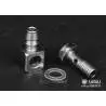 Raccord hydraulique coudé M3 pour durite Ø2.5/4mm - LESU Y-1511-M3B