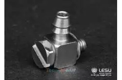Raccord hydraulique coudé M3 pour durite Ø2.5/4mm - LESU Y-1511-M3B