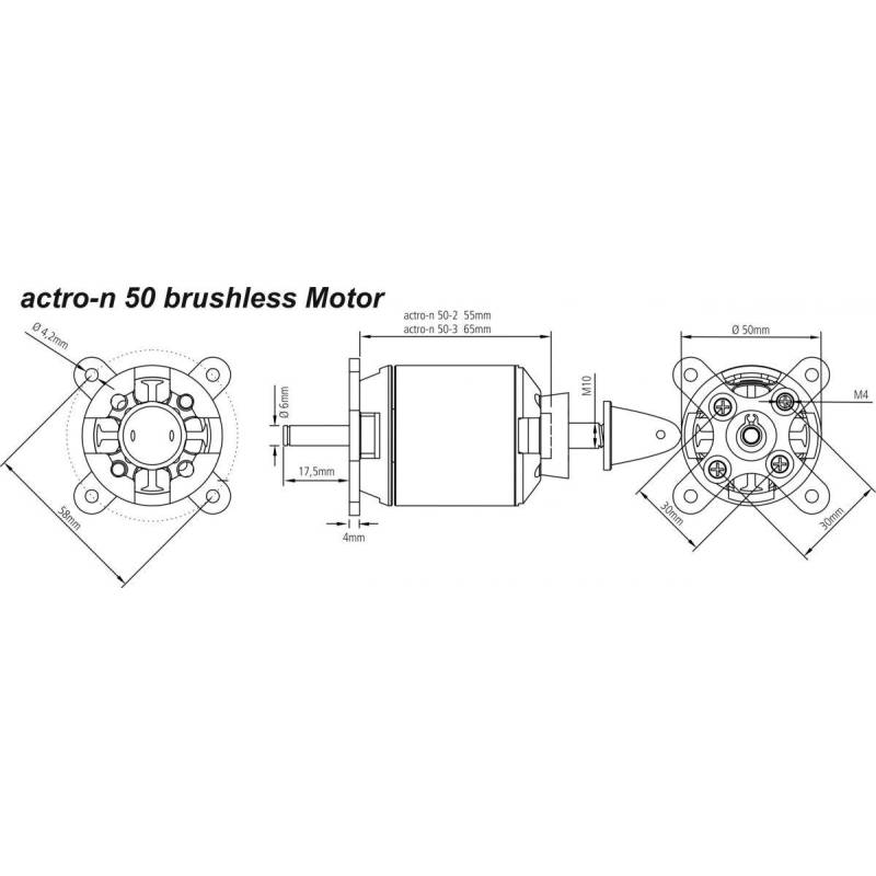 Brushless motor Ø50mm Actro-N 50-2-760