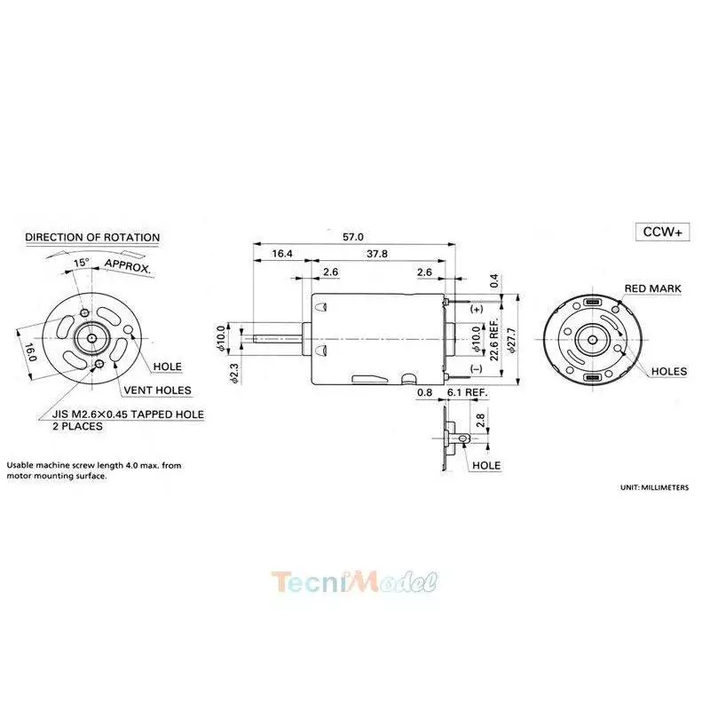 MAX Power 400 electric brushed motor KRICK 42116