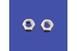 10 Nuts M2 HU Zinc plated steel
