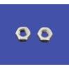 10 Nuts M2 HU Zinc plated steel