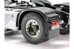Paire de moyeux cache écrous noirs pour jantes jumelées - TAMIYA 56557