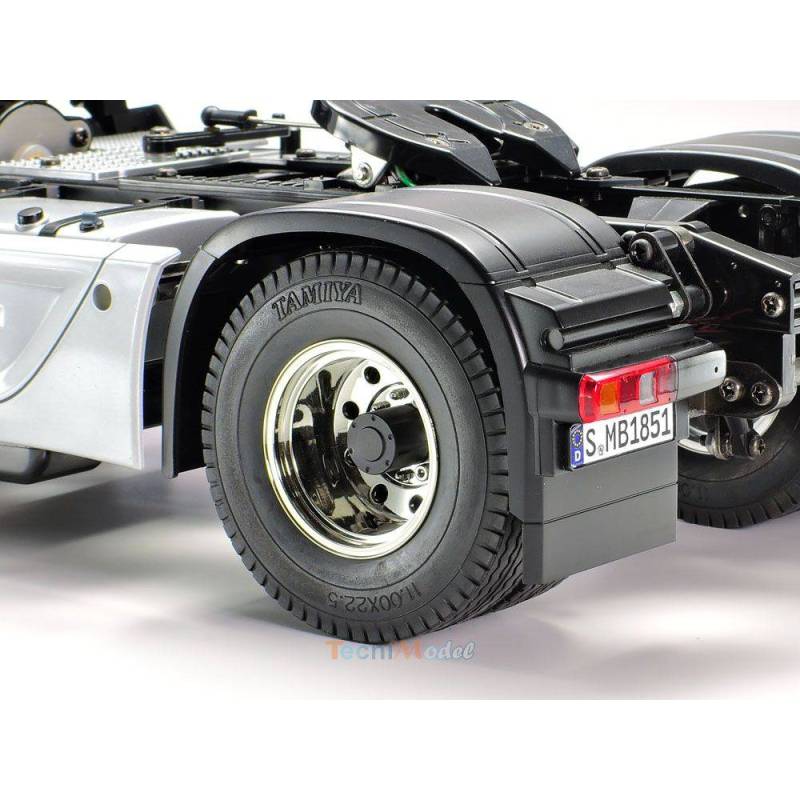Paire de moyeux cache écrous noirs pour jantes jumelées - TAMIYA 56557