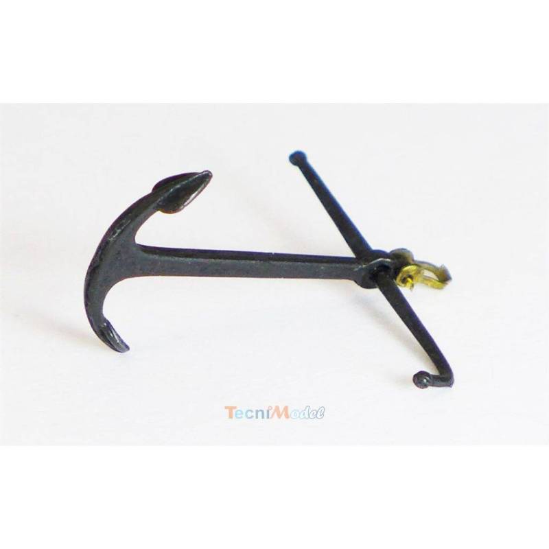 Ancre Amiral 30mm en métal noir bruni Krick 61743