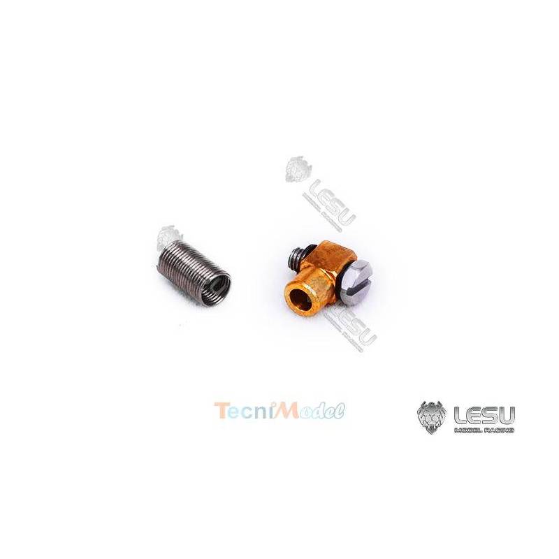 Ø4mm brazing elbow hydraulic connection, screwable