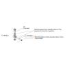 Ø2.5mm Right hydraulic connection to braze