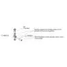 Raccord hydraulique coudé M3 à braser pour tube Ø2.5mm - LESU Y-1533-A