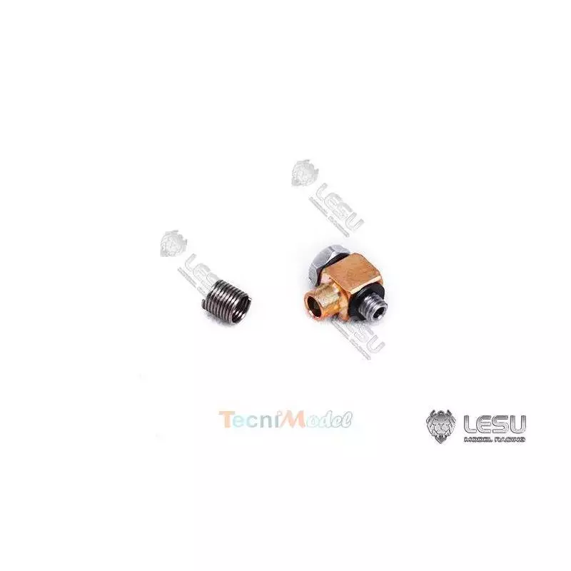 Raccord hydraulique coudé M3 à braser pour tube Ø2.5mm - LESU Y-1533-A