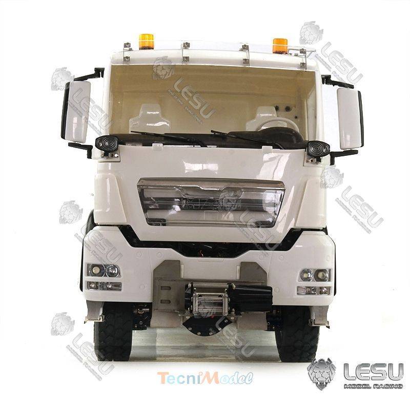 MAN 4x4 porteur benne Config B Premium avec treuil et gyrophares - LESU Z0015-B-UP - pour NIMH et LIPO 2S / 3S