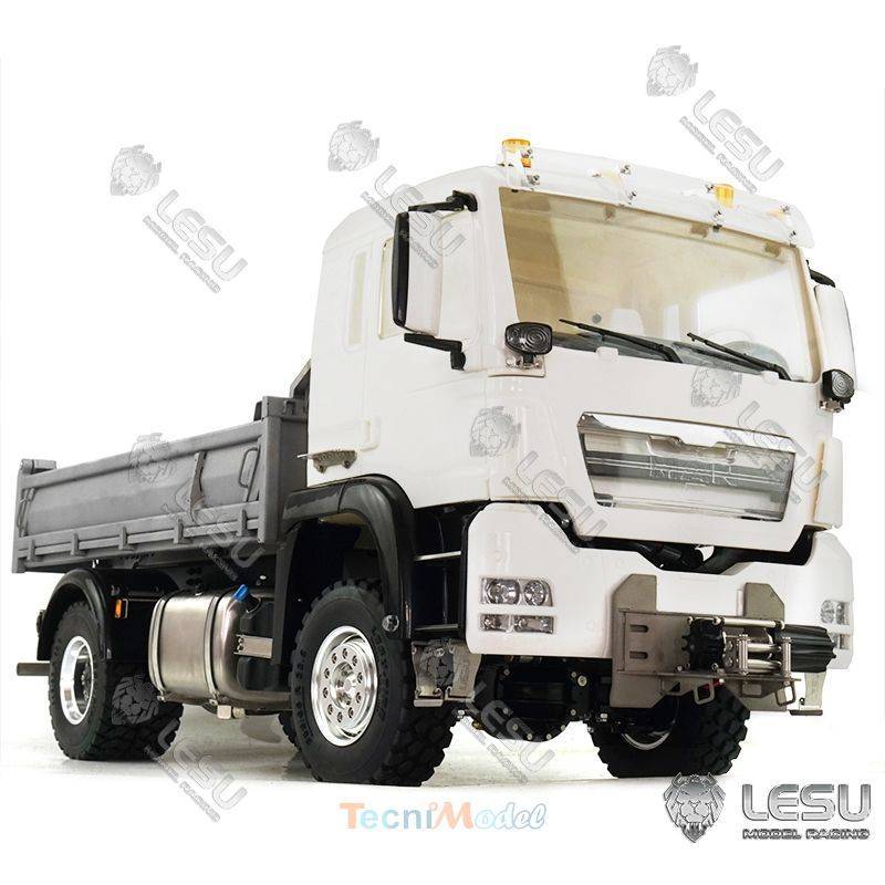 MAN 4x4 porteur benne Config B Premium avec treuil et gyrophares - LESU Z0015-B-UP - pour NIMH et LIPO 2S / 3S