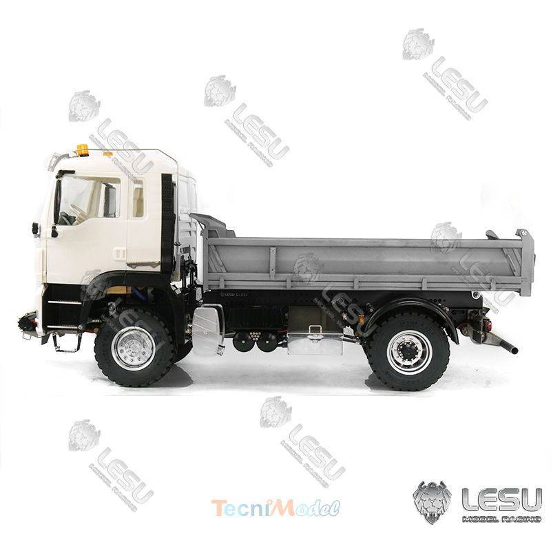 MAN 4x4 porteur benne Config B Premium avec treuil et gyrophares - LESU Z0015-B-UP - pour NIMH et LIPO 2S / 3S