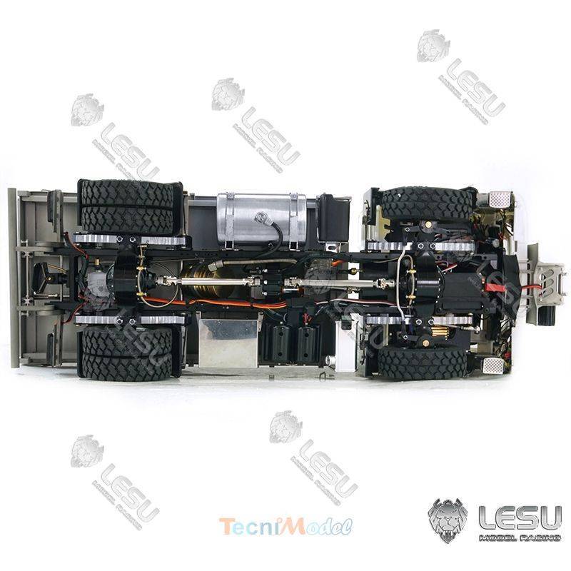 MAN 4x4 porteur benne Config B Premium avec treuil et gyrophares - LESU Z0015-B-UP - pour NIMH et LIPO 2S / 3S